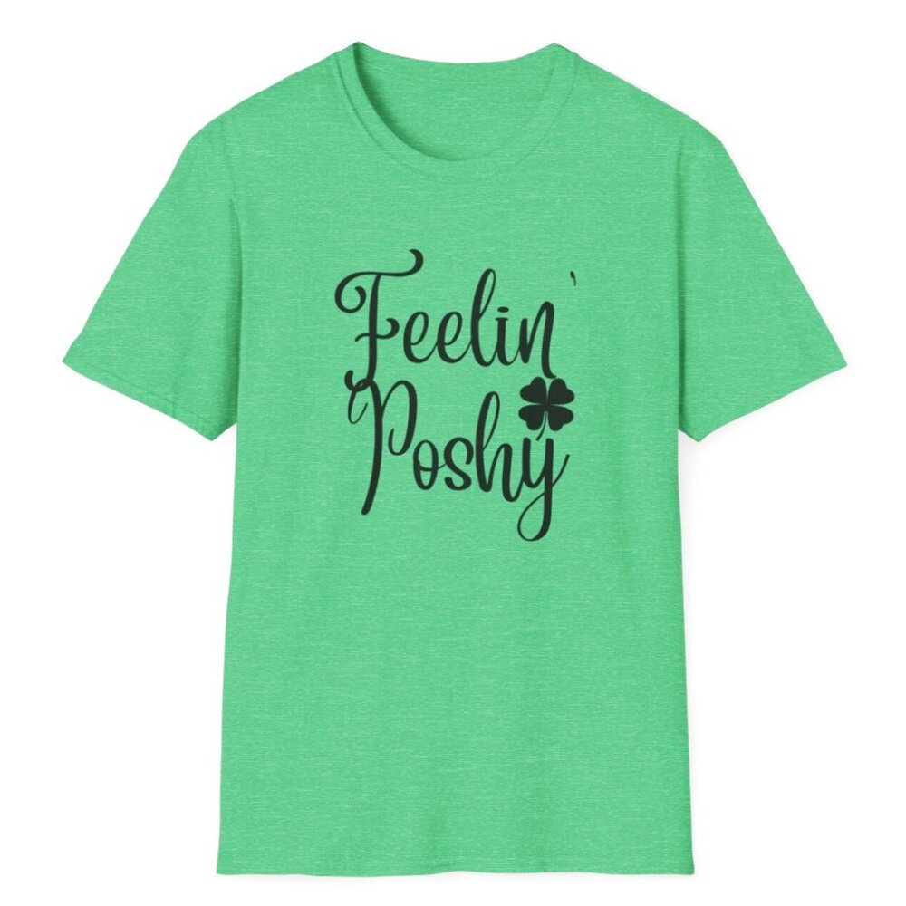 Green Clover Softstyle T-Shirt - Feelin' Poshy